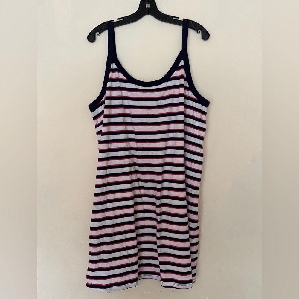 Universal Thread Women’s Navy and Red Striped Dress